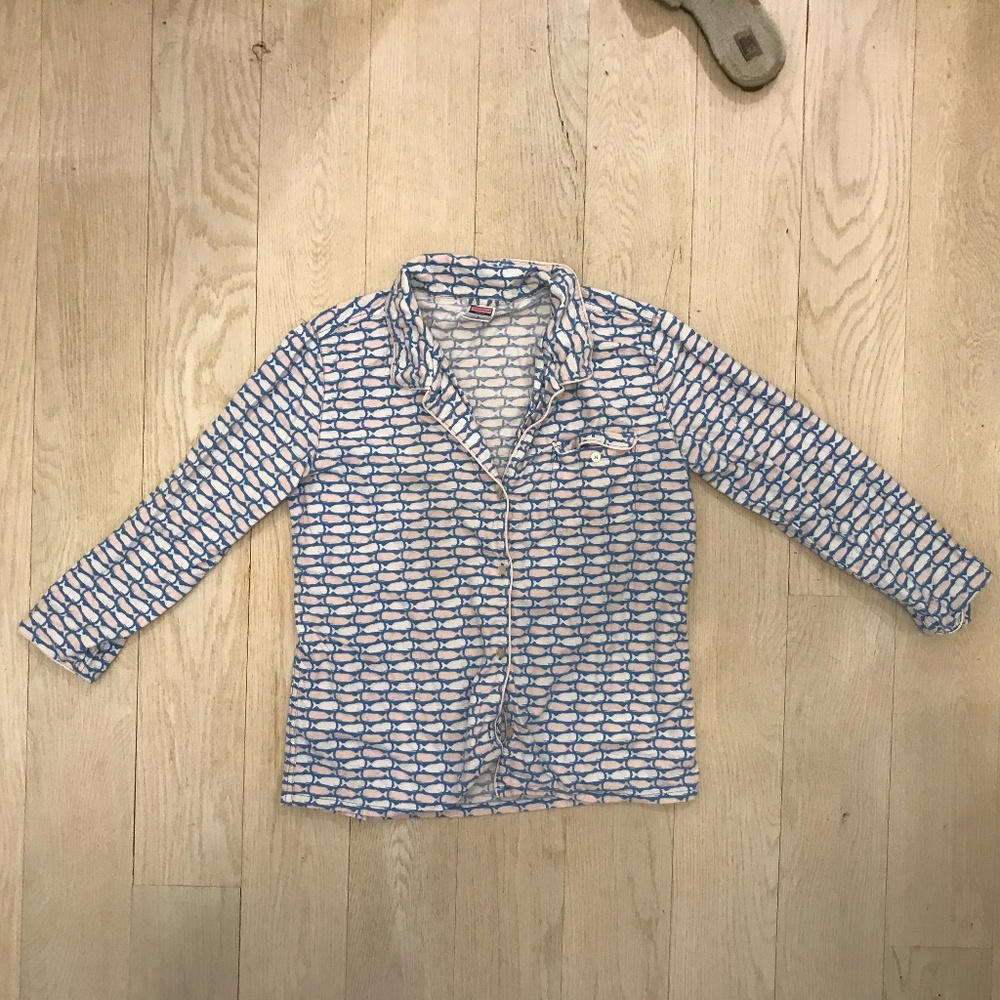 Vineyard Vines Women's Button UP Pajama Shirt